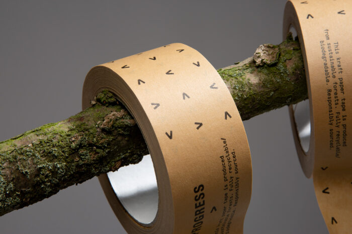 Τυπωμένη Paper Tape Kraft Eco 48mmx50m/108 Ρολά Μονοχρωμία - Image 9